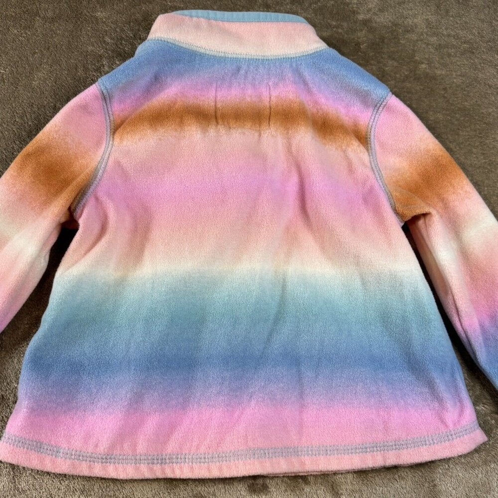 OSHKOSH B'GOSH Girls 1/4 Zip Colorful Fleece & Carters Zip up Hoodie SIZE 18M - Picture 11 of 15